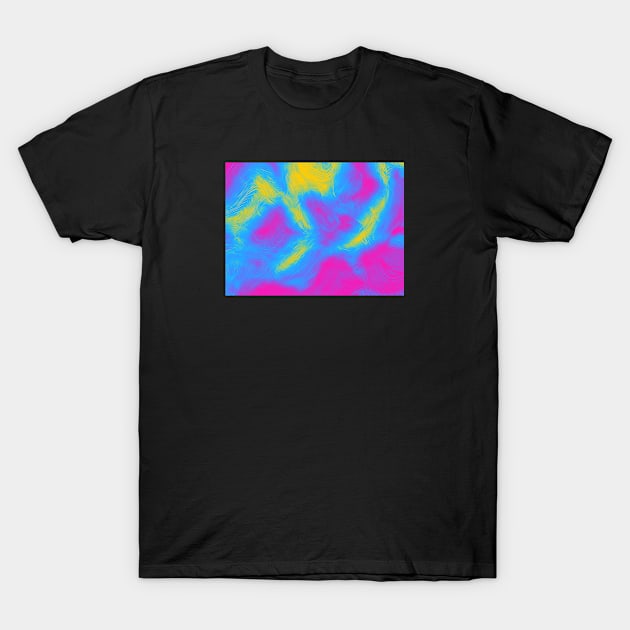 Pan Pride Abstract Fractal Fog T-Shirt by VernenInk